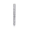 Eternity Band Wedding Ring in 14k White Gold with Round Natural Diamond at Gabriel & Co.