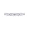 Eternity Band Wedding Ring in 14k White Gold with Round Natural Diamond at Gabriel & Co.