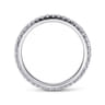 Eternity Band Wedding Ring in 14k White Gold with Round Natural Diamond at Gabriel & Co.
