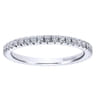 Eternity Band Wedding Ring in 14k White Gold with Round Natural Diamond at Gabriel & Co.