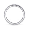 Eternity Band Wedding Ring in 14k White Gold with Round Natural Diamond at Gabriel & Co.