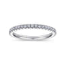 Eternity Band Wedding Ring in 14k White Gold with Round Natural Diamond at Gabriel & Co.