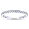 Eternity Band Wedding Ring in 14k White Gold with Round Natural Diamond at Gabriel & Co.