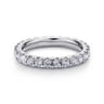 Eternity Band Wedding Ring in 14k White Gold with Round Natural Diamond at Gabriel & Co.