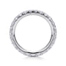 Eternity Band Wedding Ring in 14k White Gold with Round Natural Diamond at Gabriel & Co.