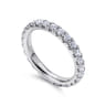 Eternity Band Wedding Ring in 14k White Gold with Round Natural Diamond at Gabriel & Co.