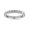 Eternity Band Wedding Ring in 14k White Gold with Round Natural Diamond at Gabriel & Co.