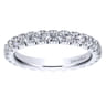 Eternity Band Wedding Ring in 14k White Gold with Round Natural Diamond at Gabriel & Co.