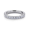 Eternity Band Wedding Ring in 14k White Gold with Round Natural Diamond at Gabriel & Co.