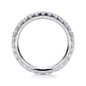Eternity Band Wedding Ring in 14k White Gold with Round Natural Diamond at Gabriel & Co.