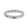 Eternity Band Wedding Ring in 14k White Gold with Round Natural Diamond at Gabriel & Co.