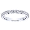 Eternity Band Wedding Ring in 14k White Gold with Round Natural Diamond at Gabriel & Co.