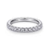 Eternity Band Wedding Ring in 14k White Gold with Round Natural Diamond at Gabriel & Co.