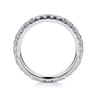 Eternity Band Wedding Ring in 14k White Gold with Round Natural Diamond at Gabriel & Co.