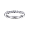 Eternity Band Wedding Ring in 14k White Gold with Round Natural Diamond at Gabriel & Co.