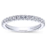 Eternity Band Wedding Ring in 14k White Gold with Round Natural Diamond at Gabriel & Co.