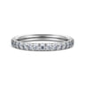 Eternity Band Wedding Ring in 14k White Gold with Round Natural Diamond at Gabriel & Co.