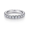 Eternity Band Wedding Ring in 14k White Gold with Round Natural Diamond at Gabriel & Co.