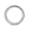 Eternity Band Wedding Ring in 14k White Gold with Round Natural Diamond at Gabriel & Co.
