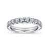 Eternity Band Wedding Ring in 14k White Gold with Round Natural Diamond at Gabriel & Co.