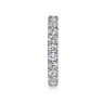 Eternity Band Wedding Ring in 14k White Gold with Round Natural Diamond at Gabriel & Co.