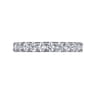 Eternity Band Wedding Ring in 14k White Gold with Round Natural Diamond at Gabriel & Co.