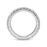 Eternity Band Wedding Ring in 14k White Gold with Round Natural Diamond at Gabriel & Co.