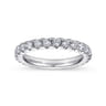 Eternity Band Wedding Ring in 14k White Gold with Round Natural Diamond at Gabriel & Co.