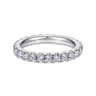 Eternity Band Wedding Ring in 14k White Gold with Round Natural Diamond at Gabriel & Co.