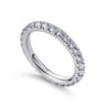 Eternity Band Wedding Ring in 14k White Gold with Round Natural Diamond at Gabriel & Co.
