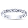 Eternity Band Wedding Ring in 14k White Gold with Round Natural Diamond at Gabriel & Co.