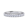 Eternity Band Wedding Ring in 14k White Gold with Round Natural Diamond at Gabriel & Co.