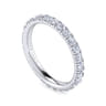 Eternity Band Wedding Ring in 14k White Gold with Round Natural Diamond at Gabriel & Co.