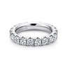 Eternity Band Wedding Ring in 14k White Gold with Round Natural Diamond at Gabriel & Co.