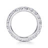 Eternity Band Wedding Ring in 14k White Gold with Round Natural Diamond at Gabriel & Co.