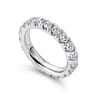 Eternity Band Wedding Ring in 14k White Gold with Round Natural Diamond at Gabriel & Co.