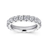Eternity Band Wedding Ring in 14k White Gold with Round Natural Diamond at Gabriel & Co.