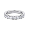 Eternity Band Wedding Ring in 14k White Gold with Round Natural Diamond at Gabriel & Co.