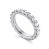 Eternity Band Wedding Ring in 14k White Gold with Round Natural Diamond at Gabriel & Co.