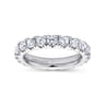 Eternity Band Wedding Ring in 14k White Gold with Round Natural Diamond at Gabriel & Co.