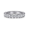 Eternity Band Wedding Ring in 14k White Gold with Round Natural Diamond at Gabriel & Co.