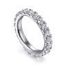 Eternity Band Wedding Ring in 14k White Gold with Round Natural Diamond at Gabriel & Co.