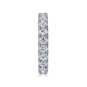 Avignon - 14K White Gold French Pave Set Diamond Eternity Band