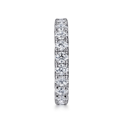 Avignon - 14K White Gold French Pave Set Diamond Eternity Band
