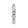 Eternity Band Wedding Ring in 14k White Gold with Round Natural Diamond at Gabriel & Co.