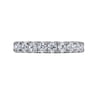 Eternity Band Wedding Ring in 14k White Gold with Round Natural Diamond at Gabriel & Co.