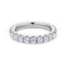 Eternity Band Wedding Ring in 14k White Gold with Round Natural Diamond at Gabriel & Co.