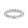 Eternity Band Wedding Ring in 14k White Gold with Round Natural Diamond at Gabriel & Co.