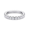 Eternity Band Wedding Ring in 14k White Gold with Round Natural Diamond at Gabriel & Co.