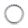 Eternity Band Wedding Ring in 14k White Gold with Round Natural Diamond at Gabriel & Co.